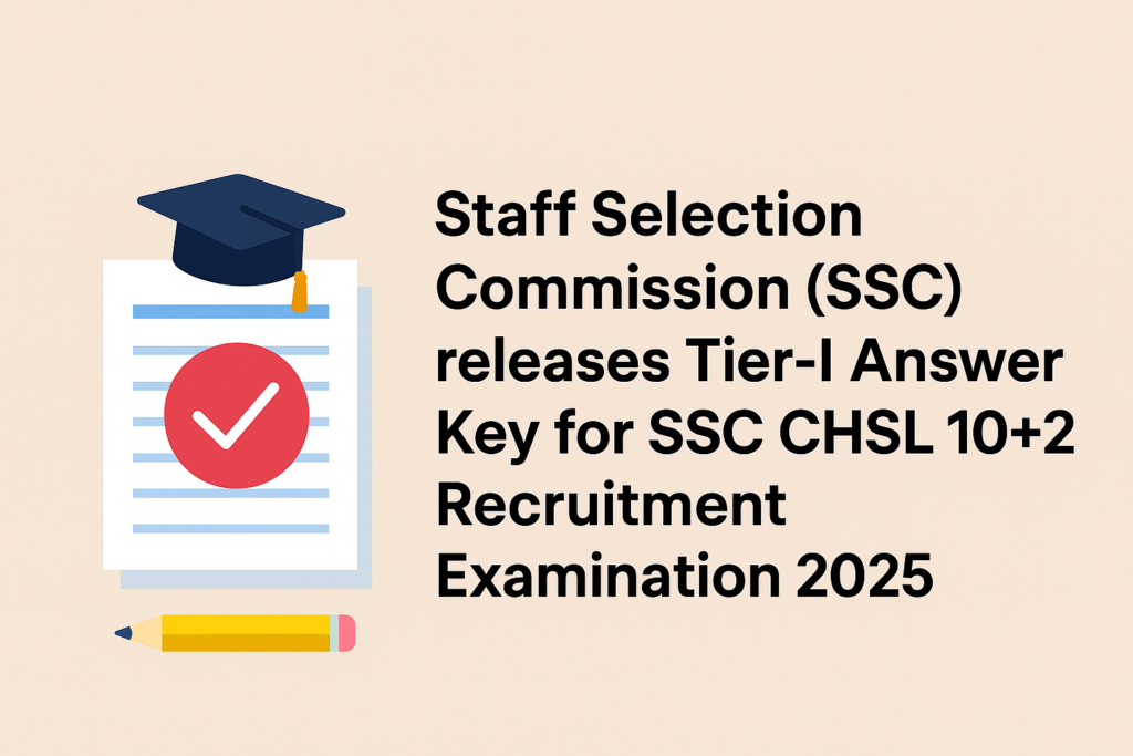SSC CHSL 10+2 Tier-1 Answer Key