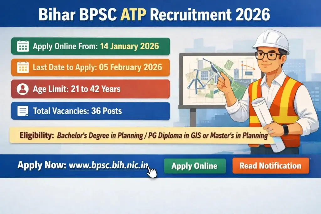 Bihar BPSC ATP Recruitment 2026